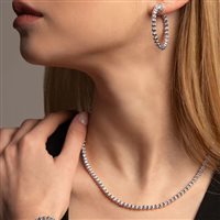 Collana Desmos Donna in Argento CRYSTAL 004 W 46 - CRYSTAL 004 W 46